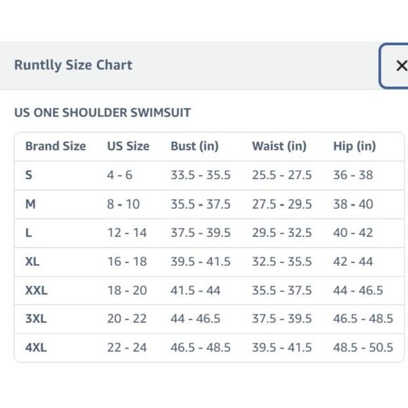 One-Shoulder Black Swimsuit With Mesh Detail By Runtlly - Size XXL - Picture 7 of 7